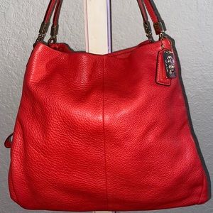 Coach Red Shoulder Bag